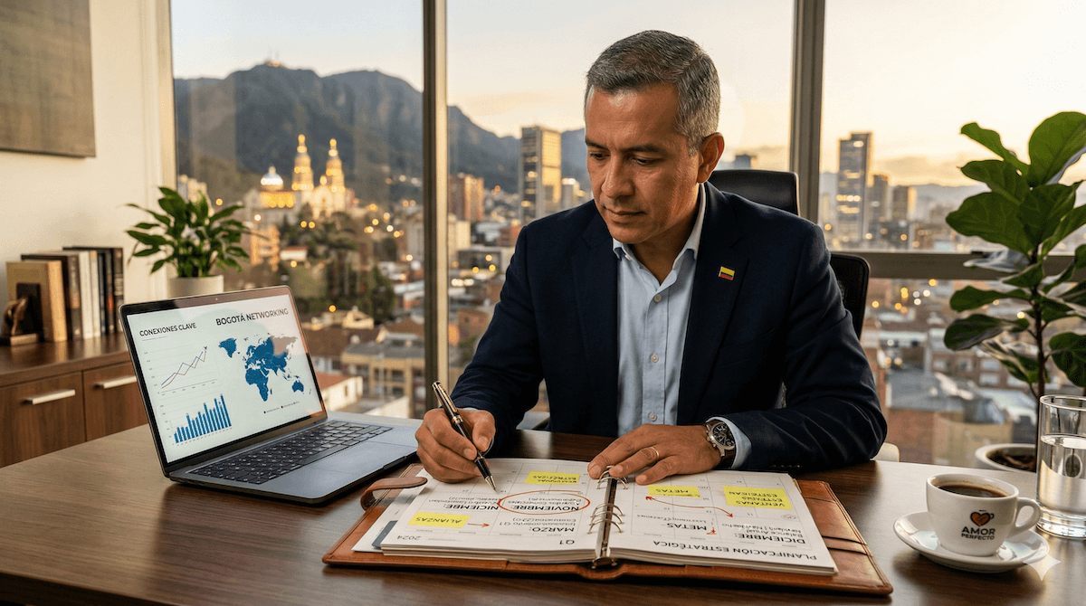 Calendario estratégico de networking empresarial con tres ventanas de mayor intensidad comercial.